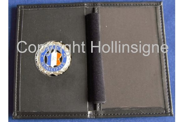 Badge holder for badge for the french police