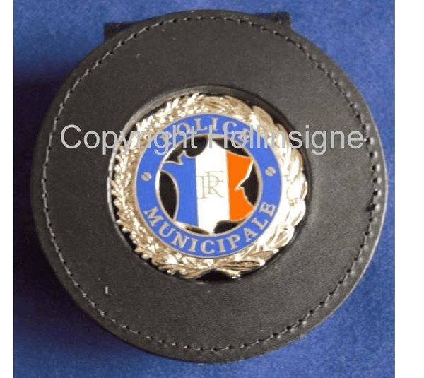 Badge holde for french police badge.