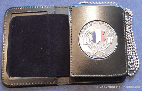 Badge holder for badge for  the french police