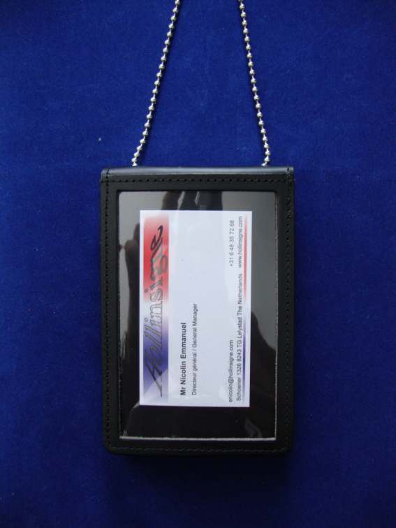 Badge holder neck chain for badge of the  french police 1 ID