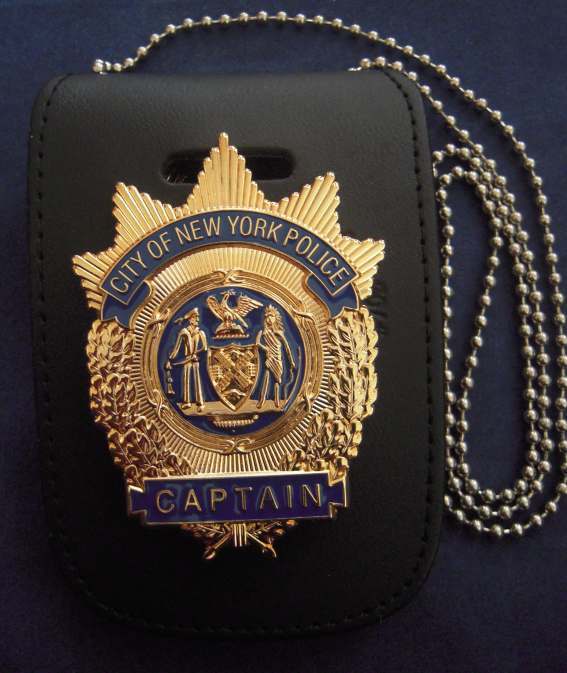 Badge holder neck chain Cpt NYPD - Hollinsigne