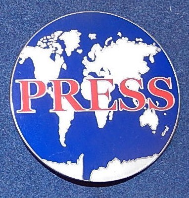 International Press badge