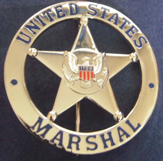 Insigne US Marshal et porte carte