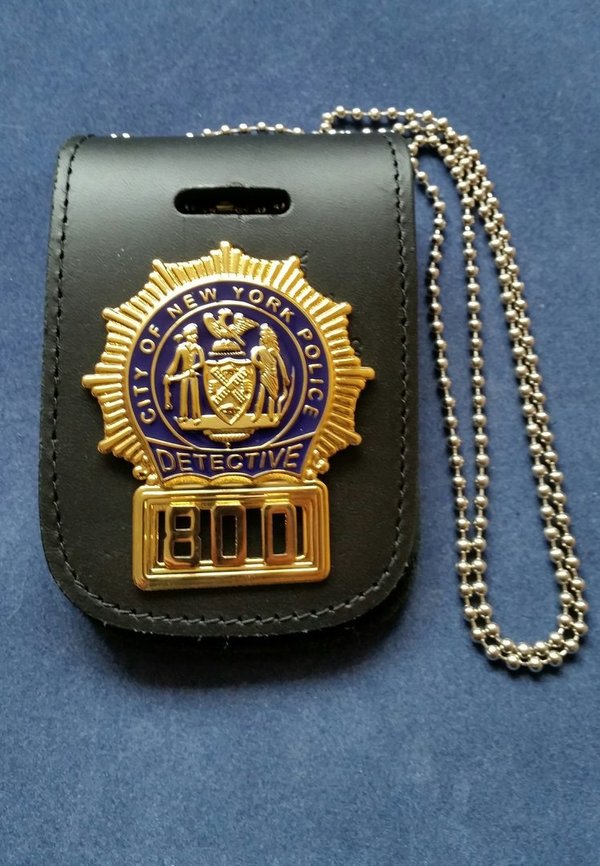 Porte insigne  tour de cou detective NYPD