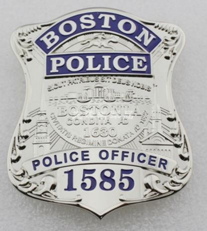 Insigne Boston police officer