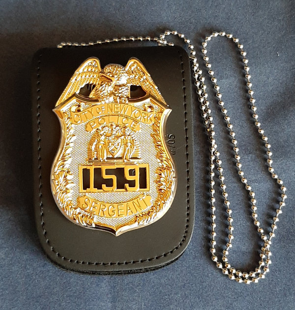 Porte insigne  tour de cou Sgt NYPD