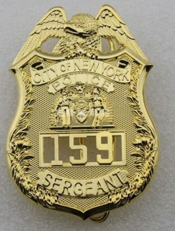 Porte insigne  tour de cou Sgt NYPD
