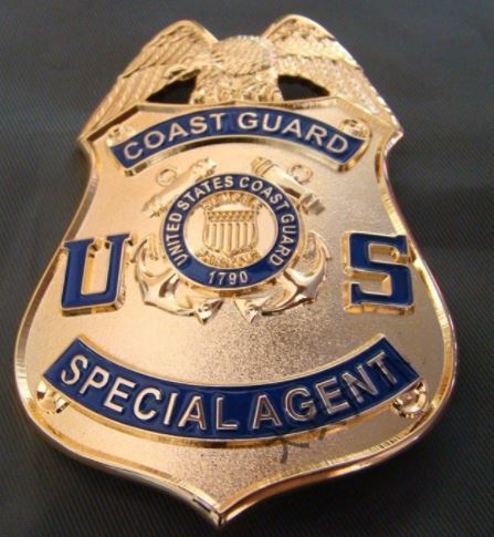 Porte insigne clip on avec insigne Coast Guard