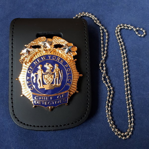 Porte insigne  tour de cou Chief of detective NYPD