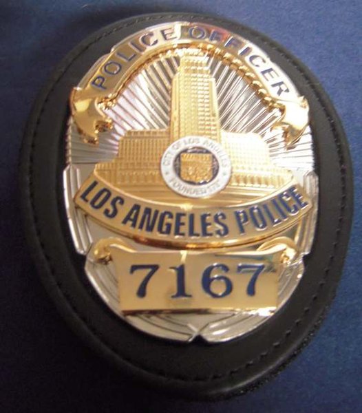 Porte insigne clip Captain LAPD