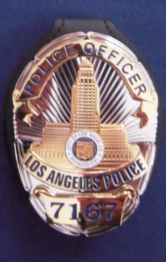Porte insigne clip Lieutenant LAPD