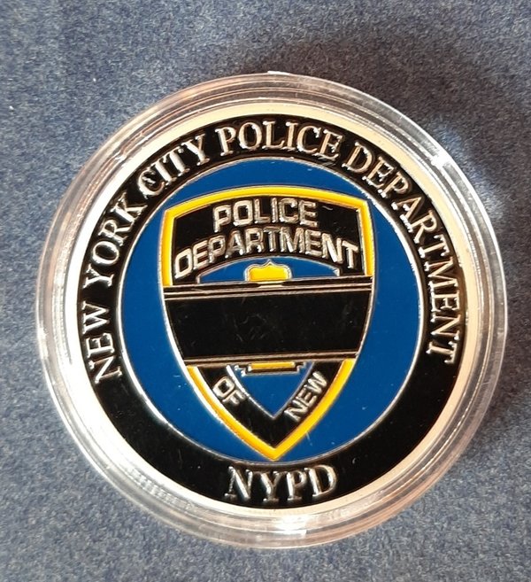 Challenge coin NYPD Blue lives matter