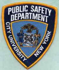 Ecusson NY City University Of New York Public Safety Academy