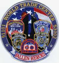 Ecusson NYPD FDNY 9-11 FALLEN HEROES
