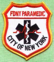 Ecusson  FDNY Paramedic City Of New York