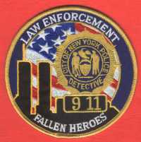 Ecusson   NYPD Law Enforcement Fallen Heroes City Of New York Police Detective 9-11